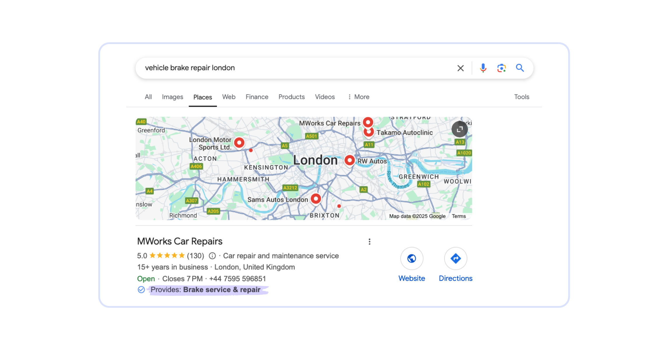 resultados locais para a palavra-chave local seo new york